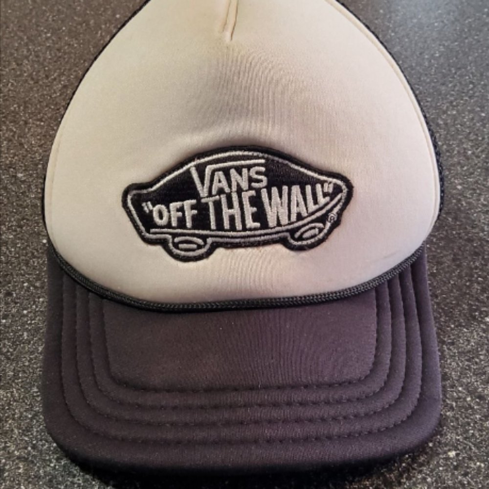 Vans Black White Men's Women's Hat Baseball Snap Back